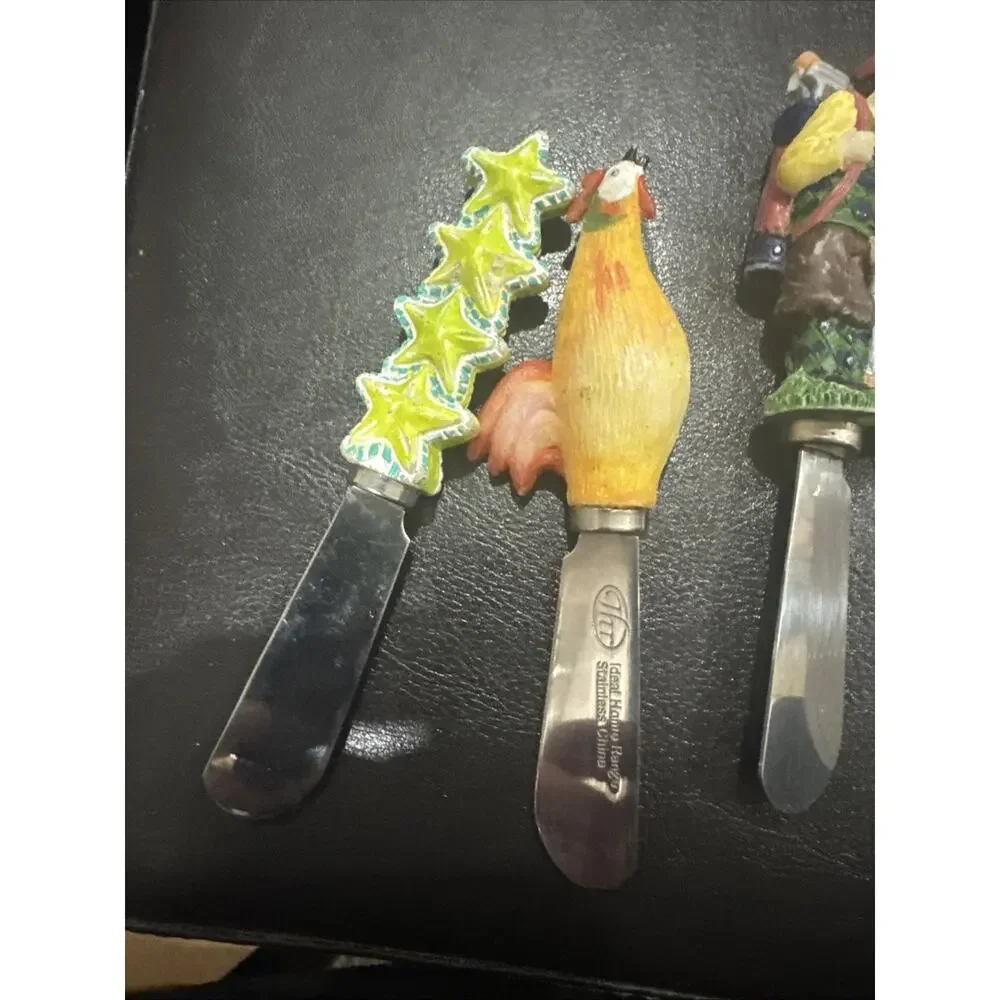 Lot Of 8 Cheese Spreaders 